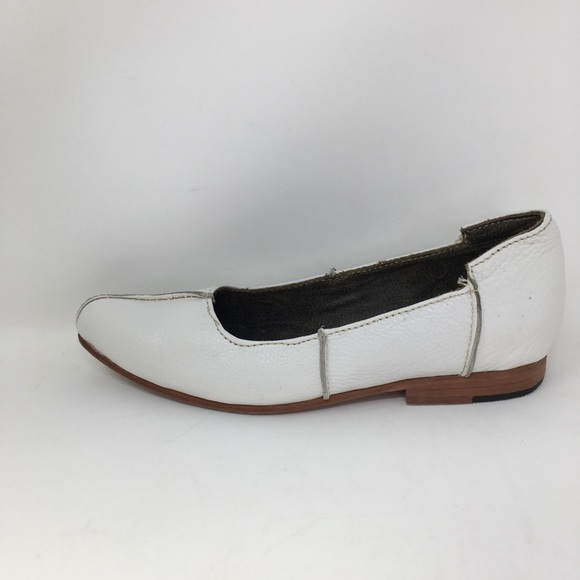 Jim Barnier Shoes Flats Skimmers White Leather 7.5 - Picture 4 of 12